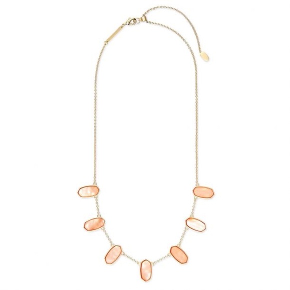 NWT Kendra Scott Gold meadow peach mop necklace - Picture 7 of 7